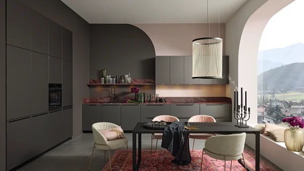 Nolte Küche Pearl in 298 Umbra metallic