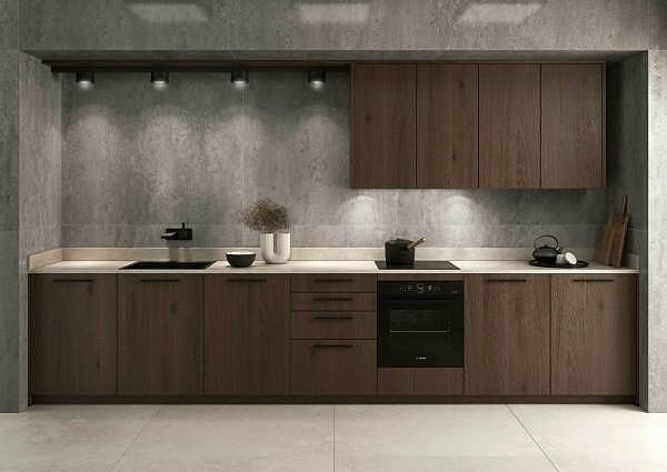 Bauformat Küche Östersund 643 in FG 465 Dark Oak